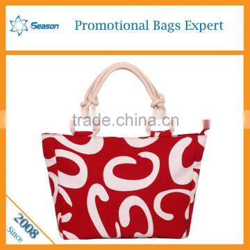 Custom Printed Women Canvas Tote Shoulder Bags Canvas Clutch Bag Wholesale photo-2