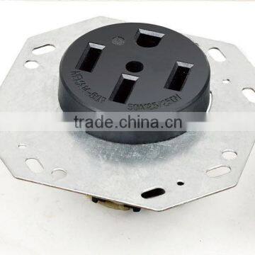 UL NEMA 14-50R Mount panel Socket receptacle for generator industrial socket 50A