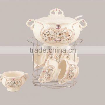 Fashion Ceramic Soup Bowl With Lid photo-3