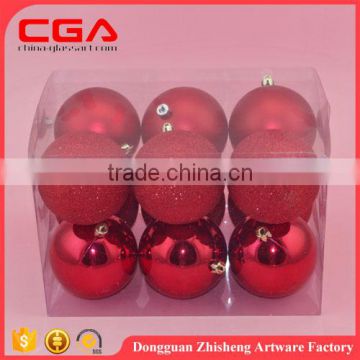 exquisite factory supplied wholesale christmas tree ornament plastic balls in packet christmas decoration