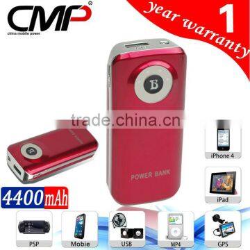 Highe Capacity 4400mAh External Battery Portbale Power Bank for All Mobile Device