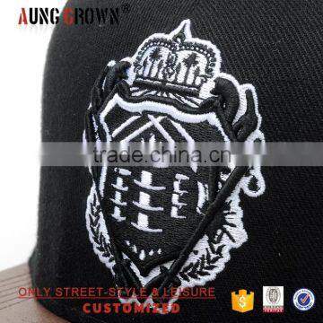 New Leather Hat/cap Leather/6 Panel Leather Brim Snapback Hat photo-4