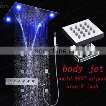 wholesale high-quality remote control shower faucet 80*60cm multi color bath shower mixer accessories set with body jets