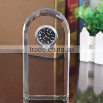 Beautiful Small Door Shape Crystal Desk Clock