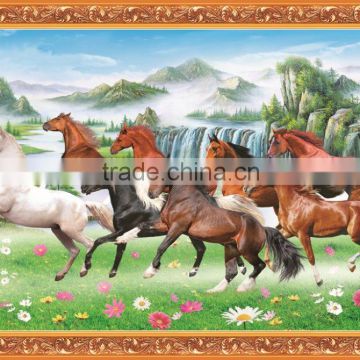 elegant horse oil paiting wall mural