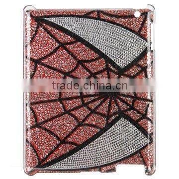 For ipad 2 Stylish Rhombic Pattern Swaroski Hard Case for iPad 2