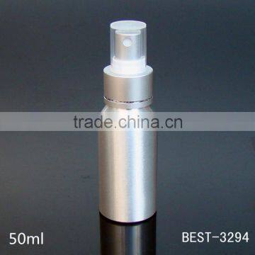 50ml round silver sprayer metal bottle