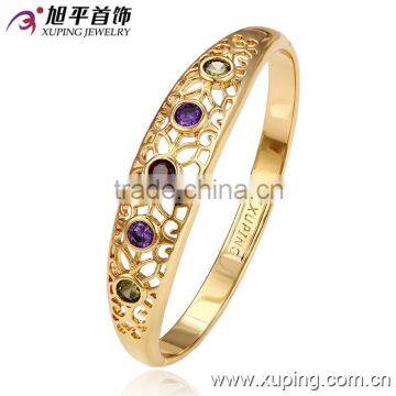 Hot New Design 2016 trends metal flower high quality jewlry bangles with CZ                        
                                                Quality Choice