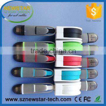 High Quality 2 in 1 Retractable Usb Cable With Charging and Data for Iphone and Android Smartphones Quality Choice photo-3