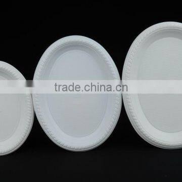 7 *9inch oval shape PS plastic plate