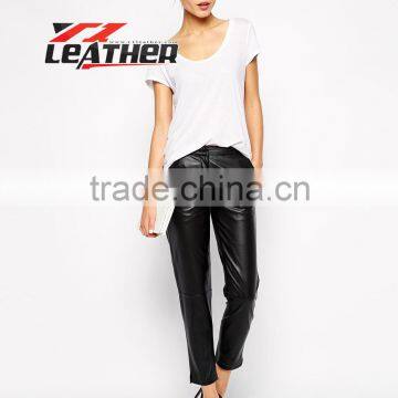 fashion in synthetic leather ladies pants