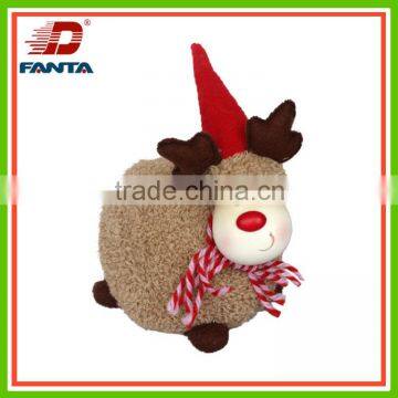 Christmas ornaments-metal reindeer with cotton for home decoration