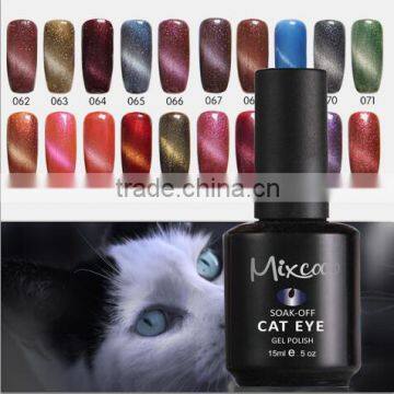 2016 wholesale Mixcoco uv nail gel/color gel nail polish/cat eye color gel nail polish