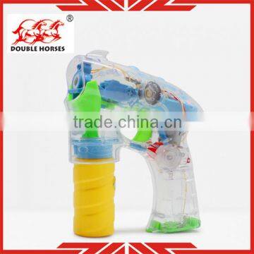 1021--2 fashion bubble gun transparent bubble gun with 4 lights and music 2 bottles of water