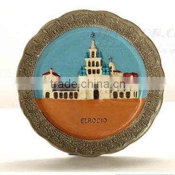 ceramic 3D tourist plate 28.5cm