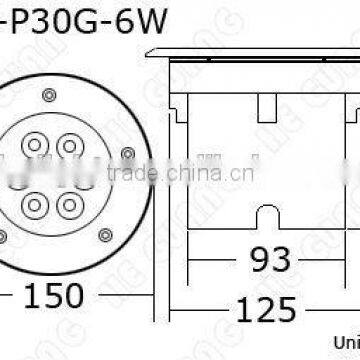 High Quality 6W Led Underground Light photo-2