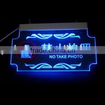 Contemporary hotsell acrylic led sign plate