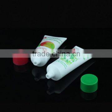 Hand cream clear plastic packaging tube