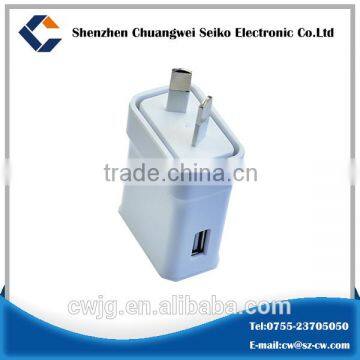 Portable Phone Charging Station White / Black Color Multi Port Usb Chargers 2a 3a for Samsung