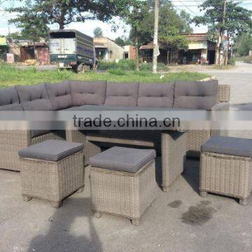 SOFA with polywood top/ POLY RATTAN SOFA SET/ WICKER SOFA SETS/ SOFA