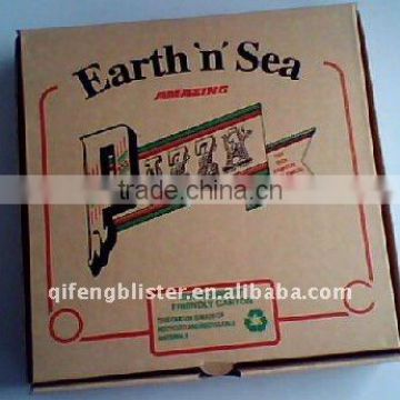 E-flute custom disposable corrugated pizza box/different size disposable corrugated pizza box with logo