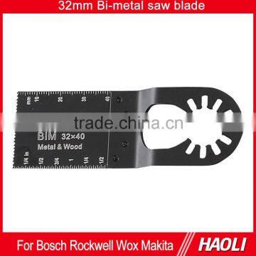 32mm Bi-metal oscillating tool saw blade for fast cutting wood,high cutting speed,in good price