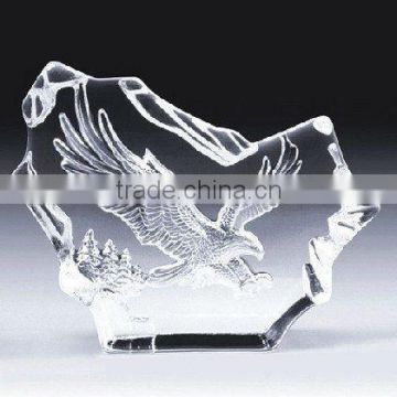 carving eagle crystal iceberg for gifts