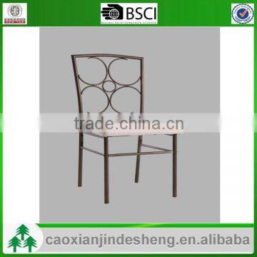 metal frame foam cushion pu or cloth surface dining room furniture chair