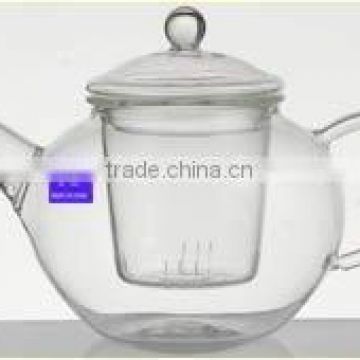 clear glass tea pot