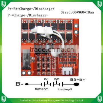 11.1v PCM/BMS/PCB 3s 11.1v Li-ion Battery Packs pcb,controller board pcb 3s 30a