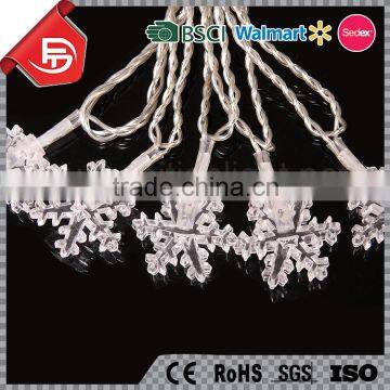 TZFEITIAN Waterproof IP44 Transformer Low Voltage Snowflake Led String Lights photo-4