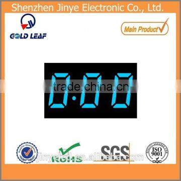 7 segment led display 3 digits blue three digit led display