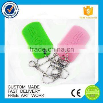 Custom high quality wholesale children safe silicon Dog Tag