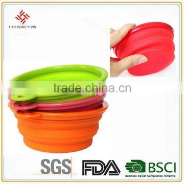 Cheap mini silicone pet collapsible bowl