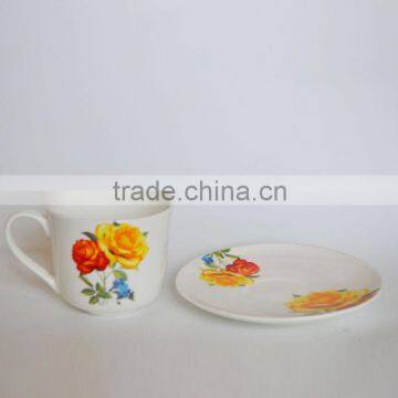 200ml New Bone China Ceramic Coffe Mug With Saucer photo-6
