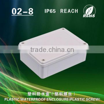 Plastic watertight electrical panel enclosure