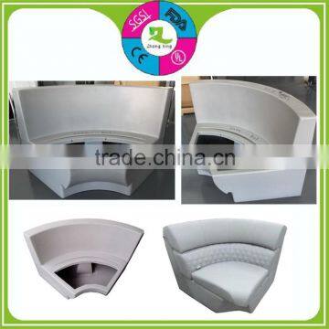 Rotational moulding yacht couch plastic arc sofa chair