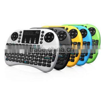 Rii i8+ 2.4G Wireless Mini Keyboard for Google Android Devices with Multi-touch up to 15 Meters