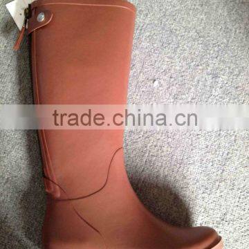 2013 fashion women knee high rain boots orange