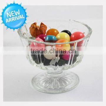 2015 High quality round ice cream glass cup