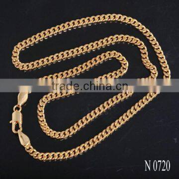18K Gold Plated 18" Artificial Necklace Jewelry photo-2