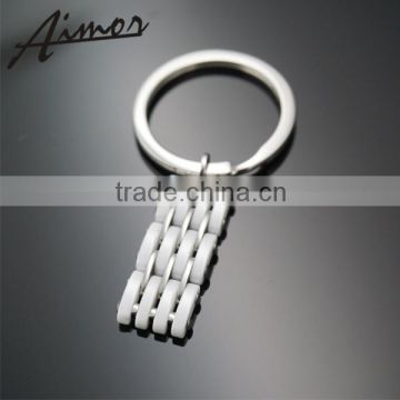 316L Stainless Steel Jewellery Key Chain with Ceramic & Zircon