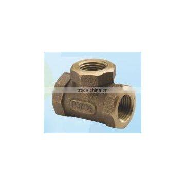 High quality Taiwan made equal copper brass tee fitting