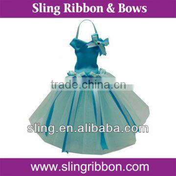 Small Blue Tutu hair Bow Holder