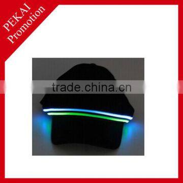 Latest design with good quality ultrahigh bright optical fiber LED Cap PK-LC-004