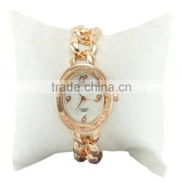 Analogous Metal Good Plating Fit Wrists Specialize Design Crystal on the Face Bracelet Watch For Women photo-2