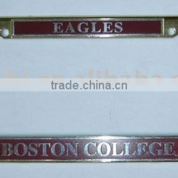 Zinc Alloy License Plate Frame