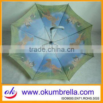 See larger image auto open handle straight printed umbrella