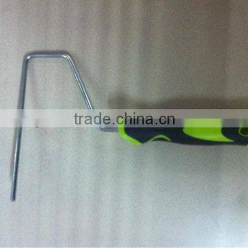 Rubber and plastic handle paint roller