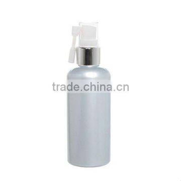 Nose Sprayer Cap PET 100ml Silver Pearl